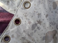 Dunelm White Grey Eyelet