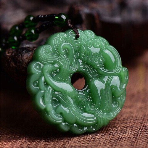 Hetian jade peace buckle