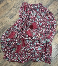 Festival Stall sari red maxi