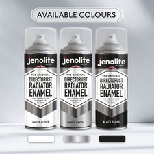 Jenolite Directorust Radiator Enamel Paint - Gloss Finish - 400ml Spray