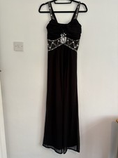 Ladies Live To Love Black Maxi Dress Size 10