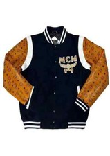 Men Varsity Jacket with Real