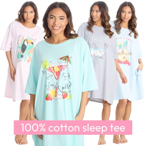 Ladies oversized nightdress - oversized,