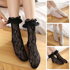 Women Girls Lace Ankle Socks