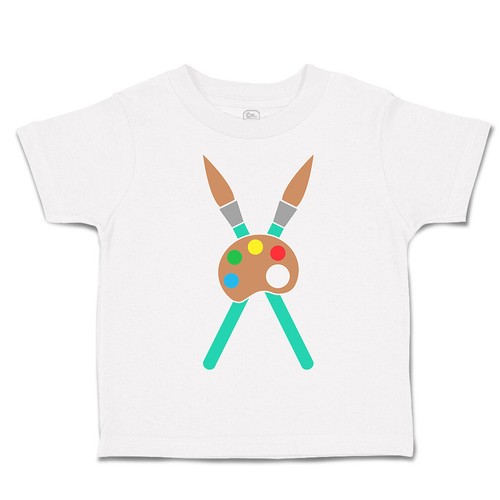 Toddler shirt paint - paint, brushes