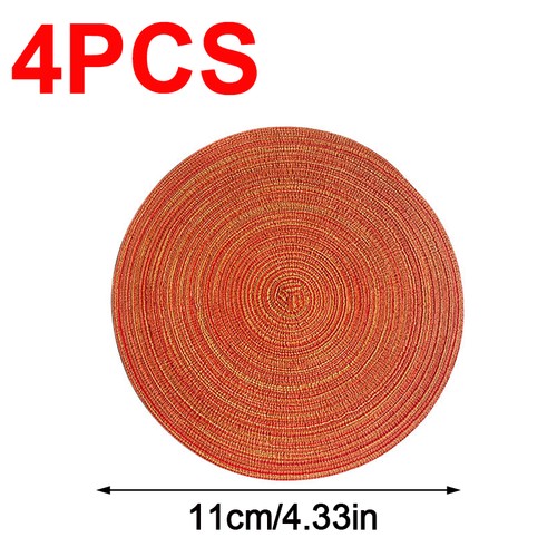 4pcs heat resistant round - 4pcs,