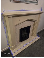 fire surround and hearth used