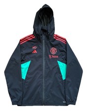 Manchester United FC 2022/2023 Adidas Rain Jacket Windbreaker Mens Size Medium