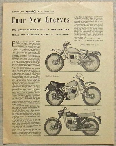 Greeves four new - four, 24db
