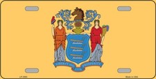 NEW JERSEY STATE FLAG METAL
