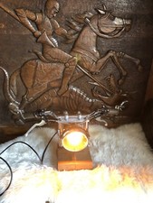 Cafe Racer Motorbike Bike Headlight Handlebar Lamp Retro Man Cave Bar Light Gift