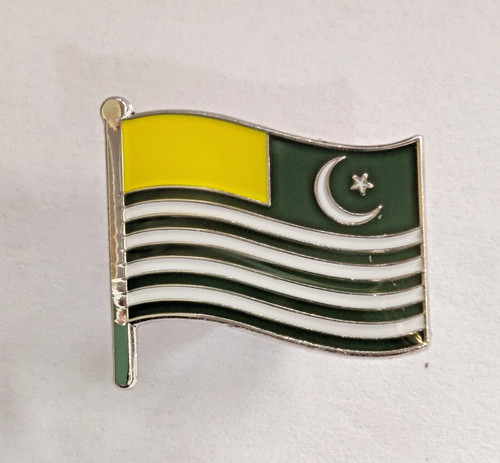 Kashmir flag pin - pin, high