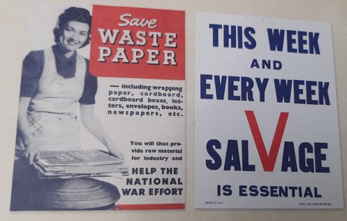 Wartime home front posters - 2x,