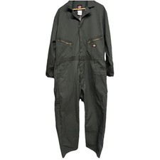 Dickies Olive Green Coveralls Long Sleeve Workwear Jumpsuit Overall