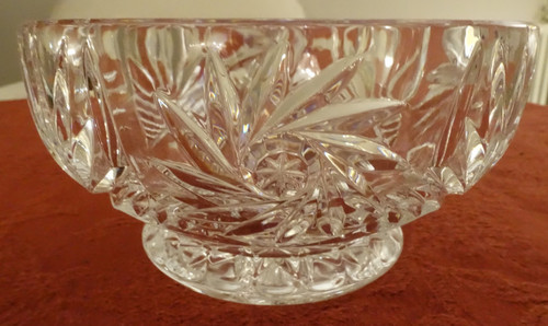 Crystal cut glass bowl - cut,