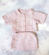 Build A Bear, Vintage Bear Factory, Pink Coat Jacket & Skirt.B 74