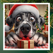 Great Dane Christmas Card
