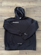 Nike PSG Paris Saint Germain Black Pullover Adult Hoodie Top XL