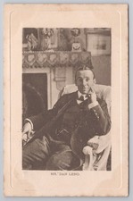 Dan Leno portrait RPPC in chair, Wrench Series no. 1337 c.1903