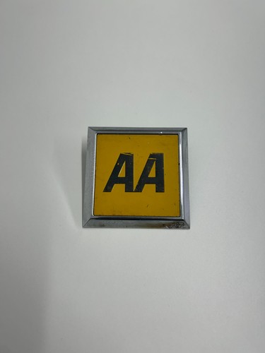 Vintage car badge square - badge,