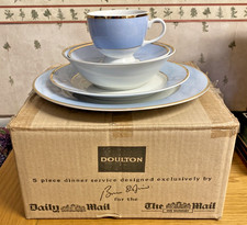 Doulton Blue & Gold 5 Piece