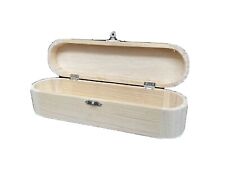 Small Wooden Pencil/ Art/ Trinket /Glasses Storage Box Arts & Craft Oval Shape