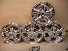 VW SPLIT SCREEN BUS UP TO 70 PRE 68 BEETLE JBW AC-5 15X5.5 CHROME WHEEL SET OF 4