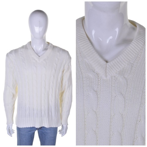 Vintage aran sweater chunky - l,