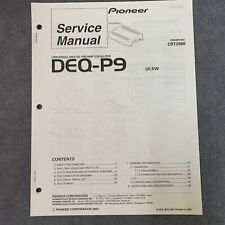 Pioneer DEQ-P9 Service Manual [Original w/Schematics, Diagrams, Parts List, etc]