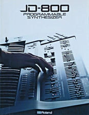 Roland Brochure for JD-800 Synthesizer Keyboard Workstation, Full Color, 6 Pages