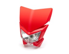 Red motorcycle headlight mask - red,