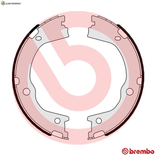 Brake shoe set parking - , s