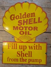 SHELL MOTOR OIL - ENAMEL METAL