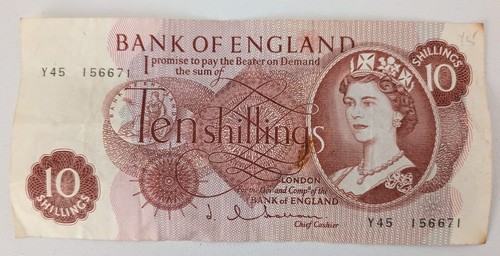 Bank england ten shillings - ten,