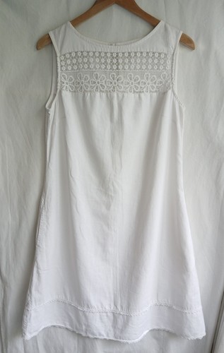 Next white dress linen mix - dress,