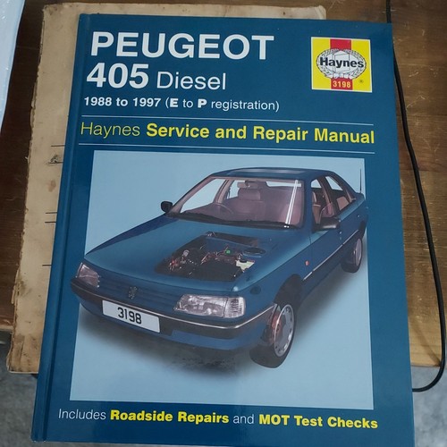Haynes manual for peugeot - peugeot, 405