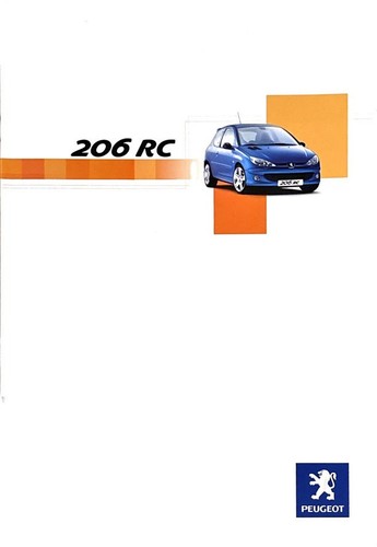 Peugeot 206 brochure - rc,