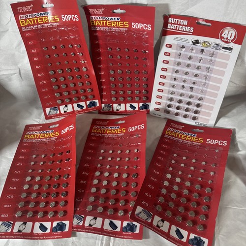 Mixed button batteries job lot - job,