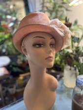 Philip Treacy Silk Rose Trimmed Topper Style Hat