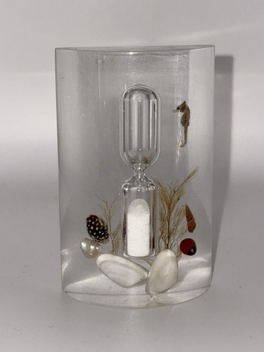 Vintage lucite egg timer - egg,