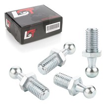 4X Ball Joint Pin Gas Spring M10 Thread 10Mm Ball Head DIN71803 For Skoda