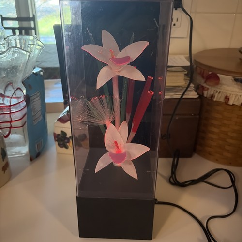 Multicolor fiber optic flower - fiber,