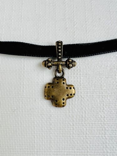 Vintage cross necklace pendant - necklace,