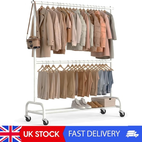 Double clothes rail - double, heavy