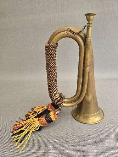 Vintage brass military - , bugle