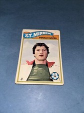 Donald Hunter  St Mirren Fc #19..A&BC TOPPS chewing gum Card 1977