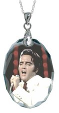 Elvis Pendant Genuine Crystal