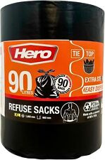 90 x Hero Heavy Duty Bin Bags