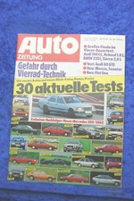 Auto Zeitung 26/82 Audi 80 GTE