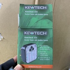 Kewtech KEWCHECK103 240v Socket Tester with Audible Tone UK Plug - Kewtech Agent